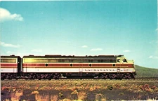 Vintage Unposted Postcard ERIE LACKAWANNA 817 Audio Visual Designs Trains