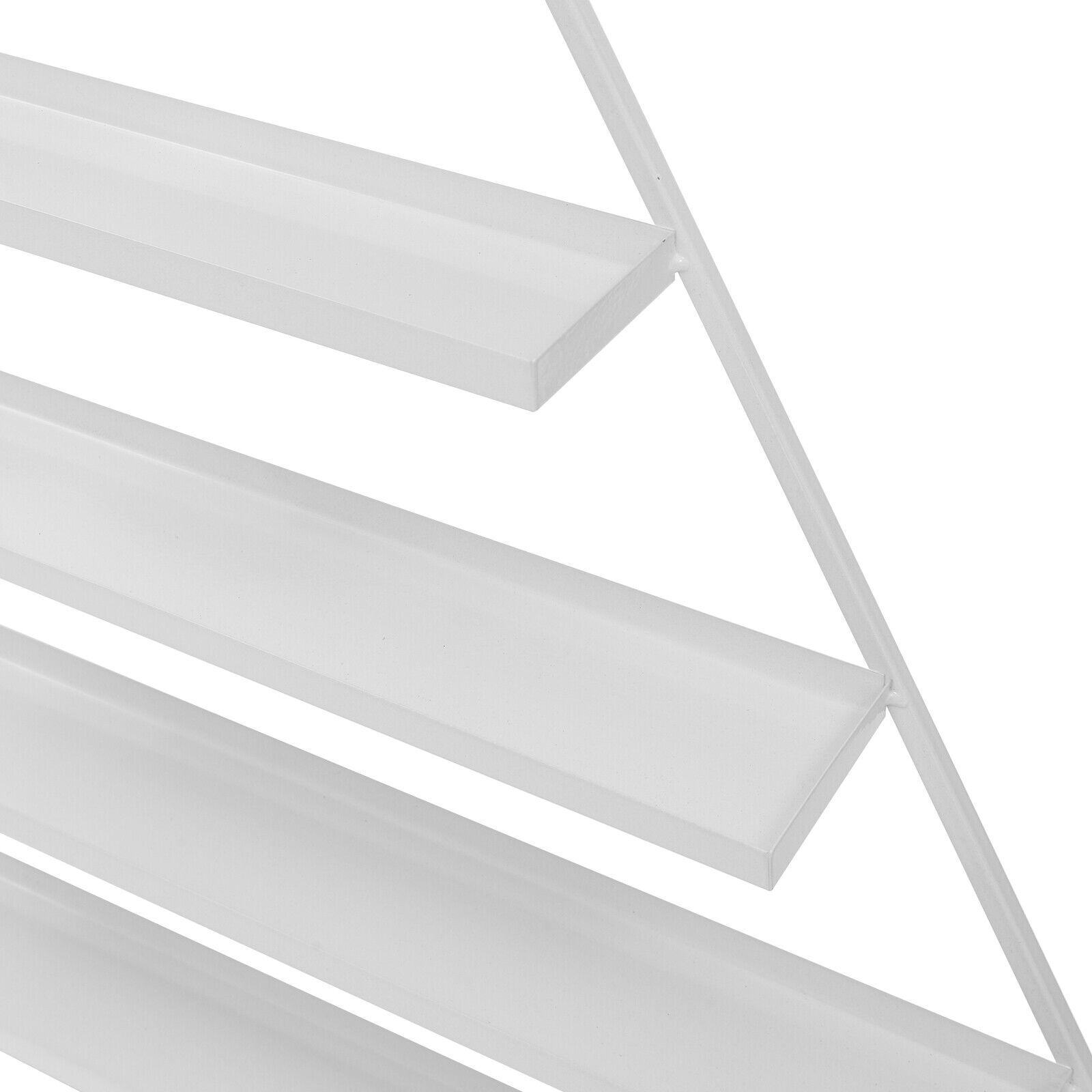Triangle Shape Display Rack 3 Pcs Triangle Wall-mounted?Nail?Polish?Display?Racks 5-Tier White ...