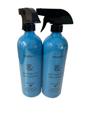 BEGLEY'S Plant-Derived Natural PET Dog STAIN ODOR REMOVER Fresh Citrus 24oz 2-PK