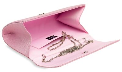 CASPAR TA400 elegante Damen metallic Glitzer Clutch Tasche Abendtasche Hochzeit