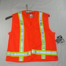 Dickies High Visibility ANSI Class 1 Ansi Orange Safety Vest NWT Size S/M