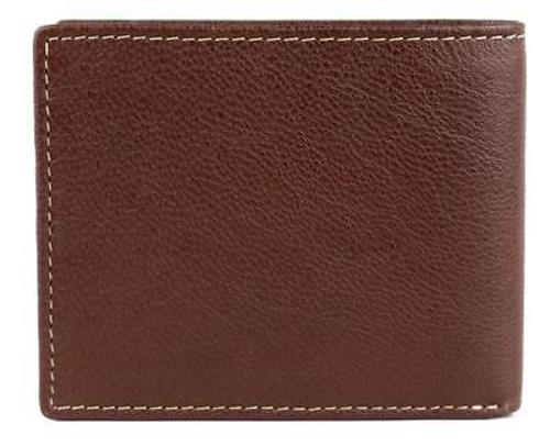 Cartera Bifold Para Hombre Timberland Rodeo Passcase De Cuero Genuino Marrón - Foto 2 di 3