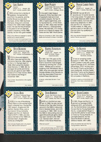 1989-1992 Sports Illustrated For Kids Card Sheet UNCUT  magazine Choose from 27 - Picture 70 of 85