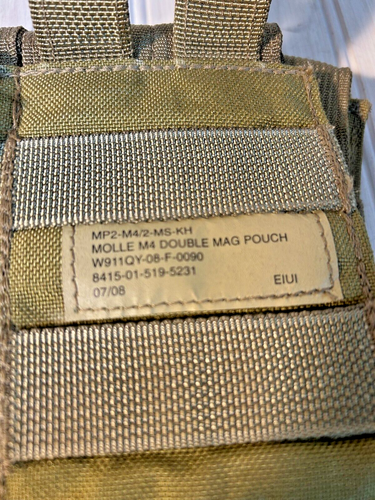 3 EAGLE INDUSTRIES US MILITARY DOUBLE MAG POUNCH MP2-M4/2-MS-HK 8415-01-519-5231 - Picture 2 of 2