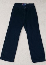 Chaps Boys Black 100% Cotton Pants Size 6
