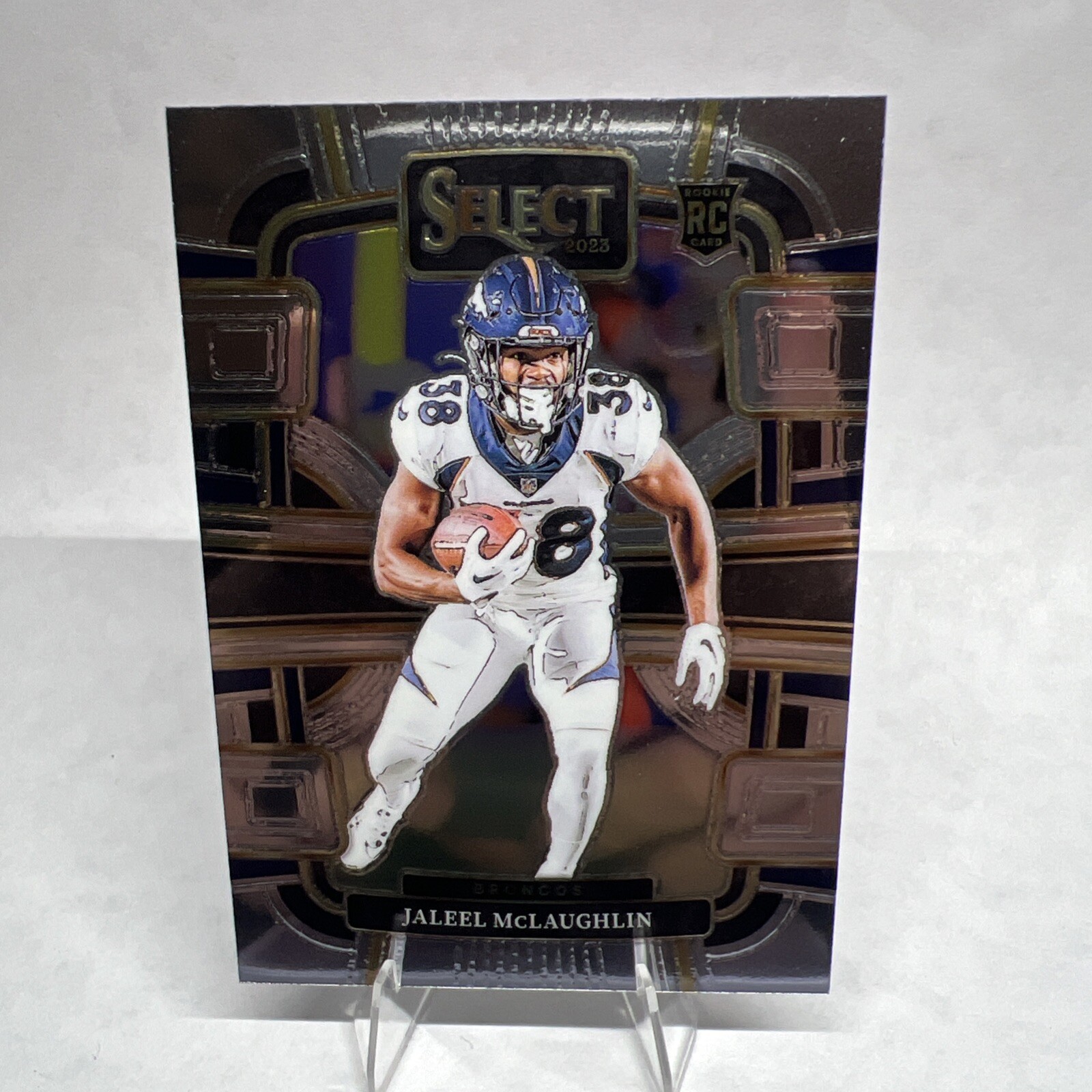 Jaleel McLaughlin 2023 Panini Select RC Rookie Concourse #32 Broncos