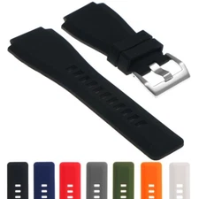 StrapsCo Rubber Replacement Watch Band Strap for Bell & Ross B&R BR-01 and BR-03