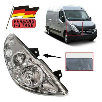 Frontscheinwer Scheinwerfer Rechts Für Renault Master 2010-2018 Mit Stellmotor