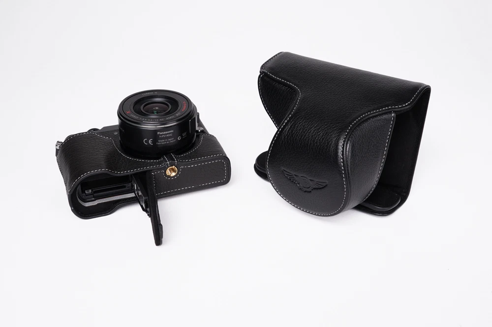 Genuine Real Leather Full Camera Case Bag Cover for Panasonic GX85 GX80 GX7  II B | eBay