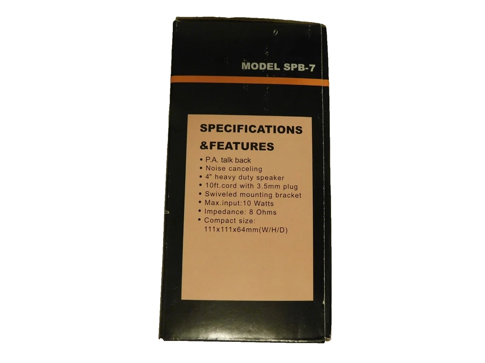 Altavoz externo Vanco SPB-7 4", 10 vatios, 8 ohmios, radio CB/Ham Foto 3 de 4