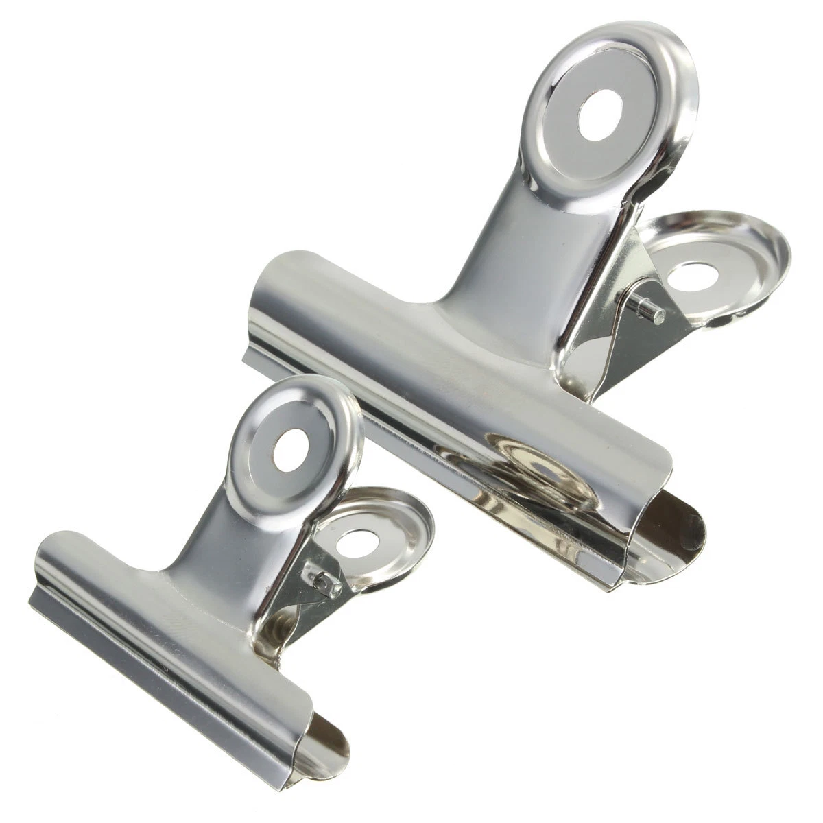 Chrome Bulldog Silver Clips Metal Paper Binder Grip 22mm 31mm 50mm 64mm 75mm