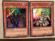 Two Ultra Rare HA05-2011-1st Ed  | Steelswarm Moth & Winda | HA05-048&40Mint