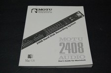 MOTU 2408 AUDIO Hard Disk Recording System User's Guide Manual Mac OS Windows image
