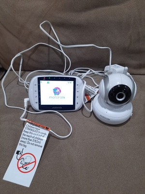 #ad Motorola MBP33XLBU 3.5quot; Baby Monitor W Cords And Camera Clean Parts Only $9.80