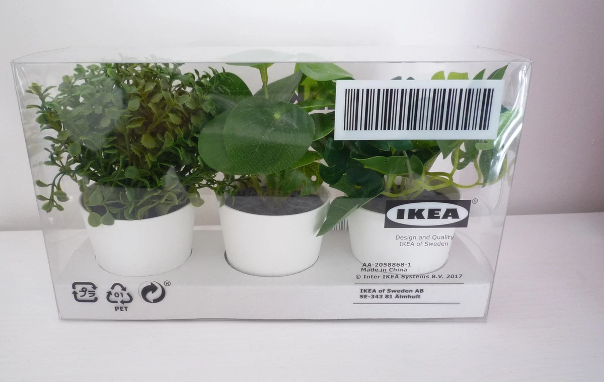 Ikea Fejka 3er Set Mini Kunstpflanzen im Topf Sukkulenten | eBay.de