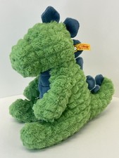 Steiff Dino Plush Spott Stegosaurus Premium 9 Stuffed Animal Soft EUC