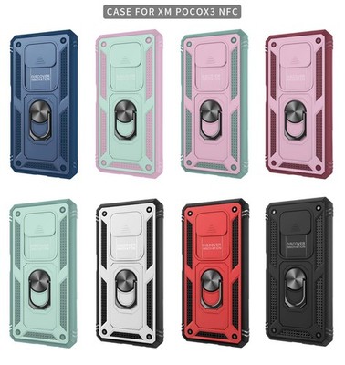 For Xiaomi Poco X3 Pro Poco X3 NFC Shockproof Camera Cover Ring Stand Phone Case