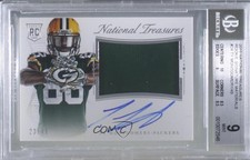 2015 Panini National Treasures 23/49 Ty Montgomery #RMSR-TY BGS 9 MINT Auto s6i
