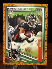 Bijan Robinson Pumpkin Parallel-2025 Panini Score #223 Atlanta Falcons NFL