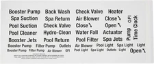 Poolmaster 40422 Pool Equipment Identification Labels Medium, Neutral 