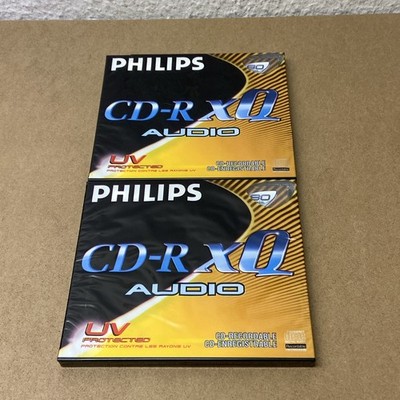 2x Philips CD-R xQ Audio Rohlinge / 80 Minuten - Neu & Verschweißt