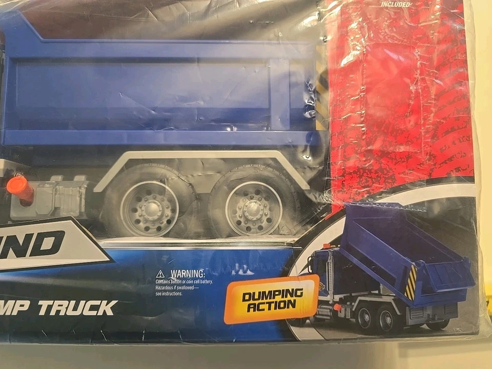 NIB! NEW RARE ToysRus Dump Dumping Action Lift Dump Truck Fast Lane 16 Inch Toy - Image 2 of 3