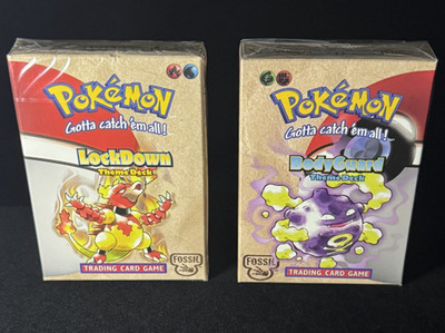 Pokemon Fossil Theme Deck Set LockDown Bodyguard WOTC 1999 Factory Sealed