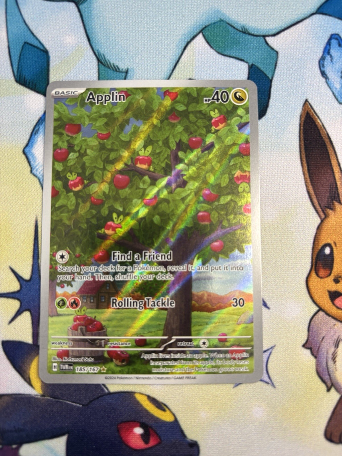 Applin Illustration Rare SV06: Twilight Masquerade 185/167 NM