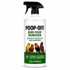 Bird Dropping Remover Spray, 32 oz &ndash; Fast-Acting Cleaner for Bird Cages, Surf...