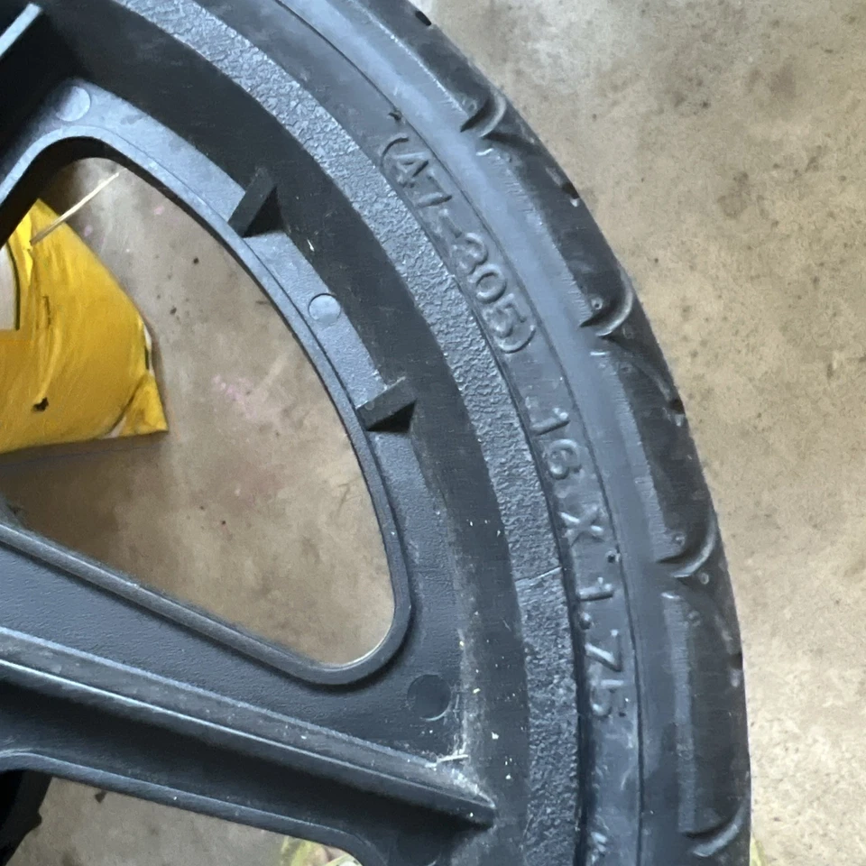 3 complete set Bob Revolution SE 16" CC226 Stroller Wheel Rims & Tires USED ITEM - Image 2 of 3