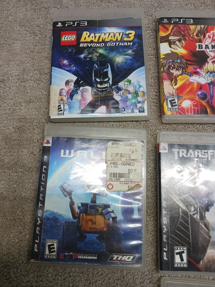 Lote de 7 juegos PlayStation 3 Batman 3 Harry Potter NBA 2K12 Bakugan Walle Foto 2 de 4