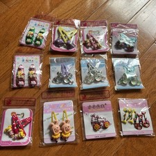 New  12 Pairs of Girls Hair Clips, Cute Designs