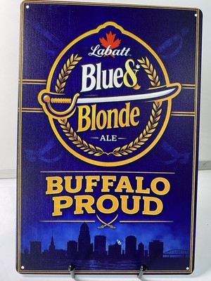 Buffalo Sabres Labatt Blue Beer Sign - Blue & Blonde Ale - Buffalo Proud