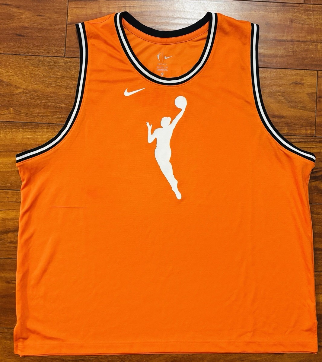 Nike WNBA Team Jersey Orange Dri-Fit, Women's Basketball Logo Men’s Size 3XL