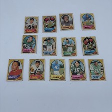 Vintage 1960s Topps Football Card Lot (20+) NFL Coin Rub Inserts, Stars –