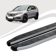 Trittbretter passend für Honda CR-V ab Baujahr 06/2006-12/2012 DOLU Silber mIt A