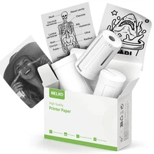 Nelko Thermal Sticker Paper 54mmx3.5m 3 Rolls for PM230 Mini Printer