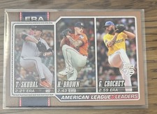Topps Series 1 2026 American League ERA Leaders Skubal Brown Crochet Gold /2026