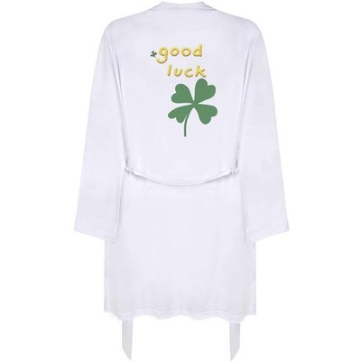 Kleiner Morgenmantel/Kleid ''Good Luck vierblättriges Kleeblatt'' für Erwachsene (RO00110225)