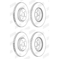 2X Jurid Bremsscheiben Vorne 320Mm BelÜFtet Passend FÜR Ford Focus Kuga Tourneo