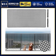 Balcony Safety Net 6.5ft x 3ft Polyester Reusable Mesh for Pets and Railings