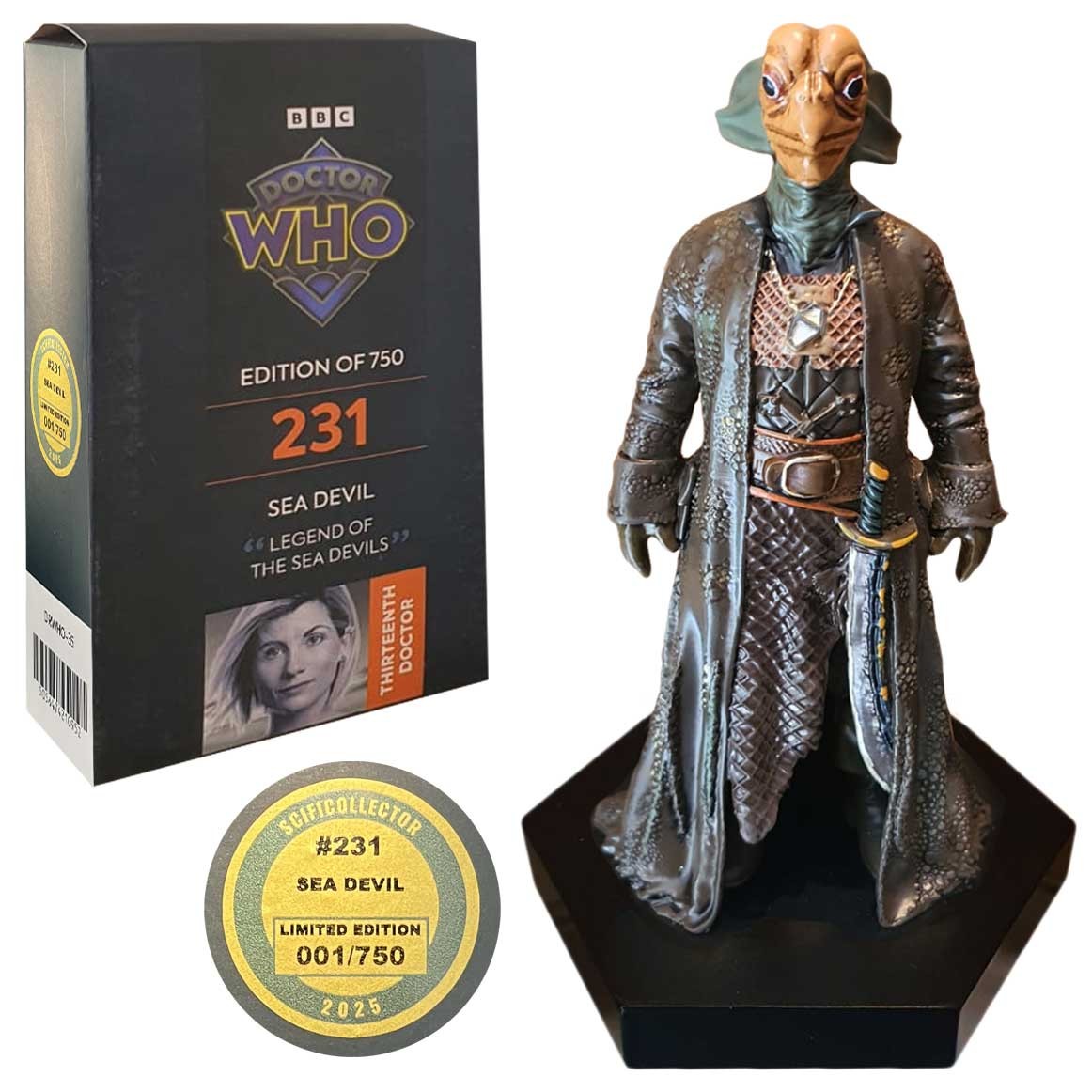 Doctor Who SEA DEVIL Figure Limited Edition Eaglemoss #231 NEW SFC EXCLUSIVE
