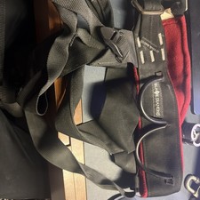 Vintage Black Diamond Harness With Chouinard Buckle, Original Storage Bag
