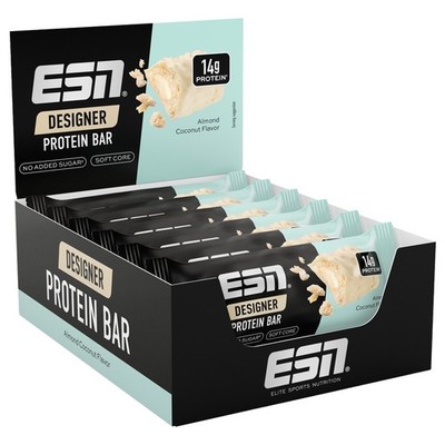 (57,19EUR/kg) ESN - Designer Protein Bar 12 x 45g Riegel + Bonus