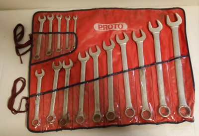 NICE PROTO PROFESSIONAL 15PC COMBINATION WRENCH SET 5/16-1.5'' 12 POINT CLEAN
