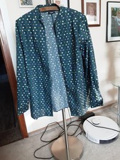 Walbusch Bluse Damen Oberteil Hemd Hemdbluse Gr. EU 42 Baumwolle Grün #d9j6qyj