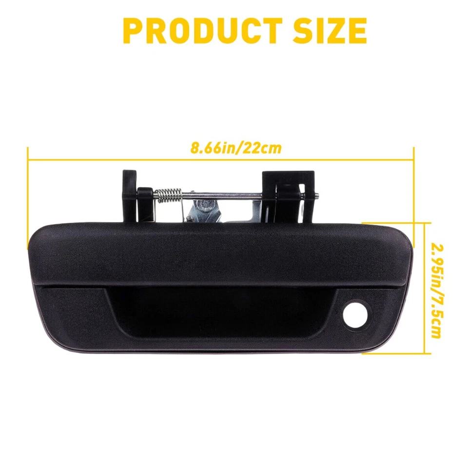 Manija del portón trasero texturizada con bloqueo para Chevrolet Colorado GMC Canyon 2004-2012 11 Foto 3 de 4