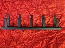 NEW BLACK 1U 19 X 1.75 IN METAL 5 D-RING PREMIUM CABLE MANAGEMENT PANEL STEEL