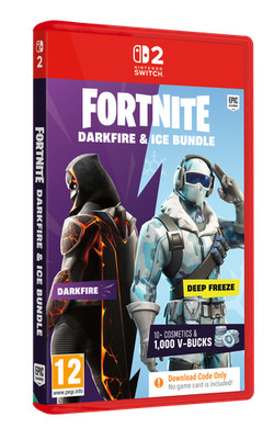 Fortnite Darkfire & Ice Bundle - Code in a Box - Nintendo Switch 2 - Neu & OVP