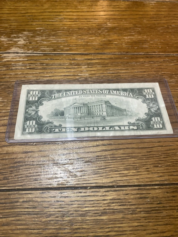 $10 Dollar Bill Note Dallas 1988A  K 83253496 - Image 2 of 4
